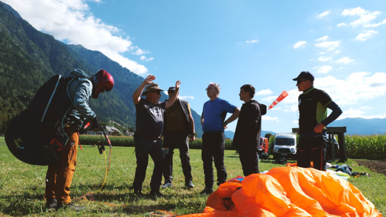Besprechung Landeplatz