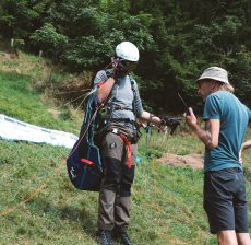 Flugvorbereitung mit Andy Alpen01